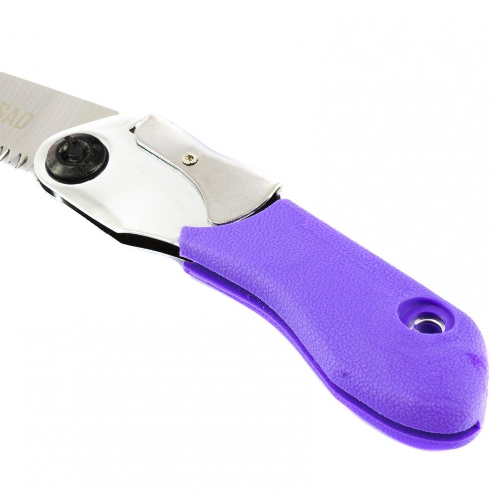 Пила садовая складная, 120 мм рабочая часть, металлическая обрезиненная рукоятка, Palisad