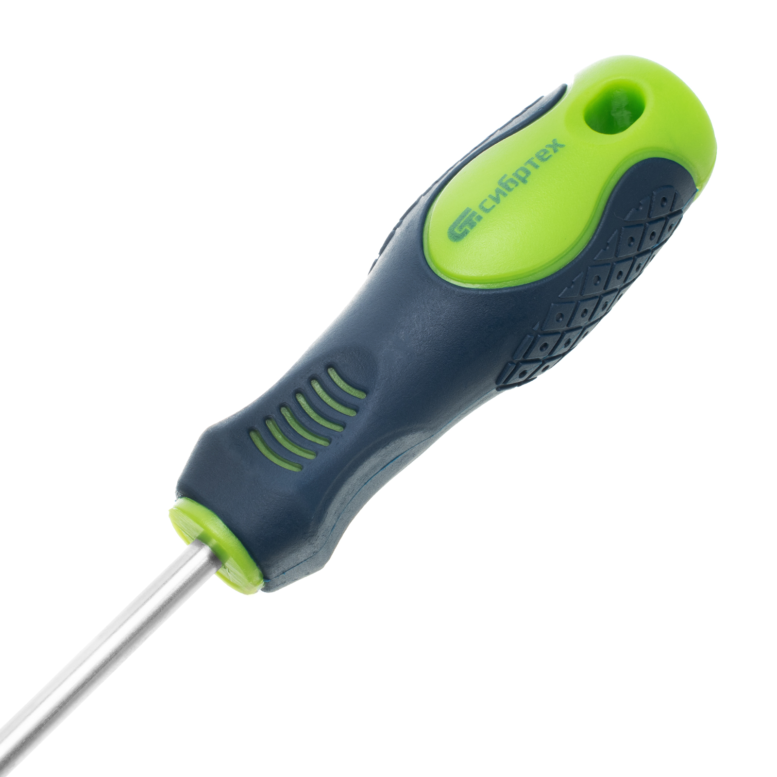 Отвертка, SL5 х 150 мм, CrV, двухкомпонентная рукоятка Сибртех