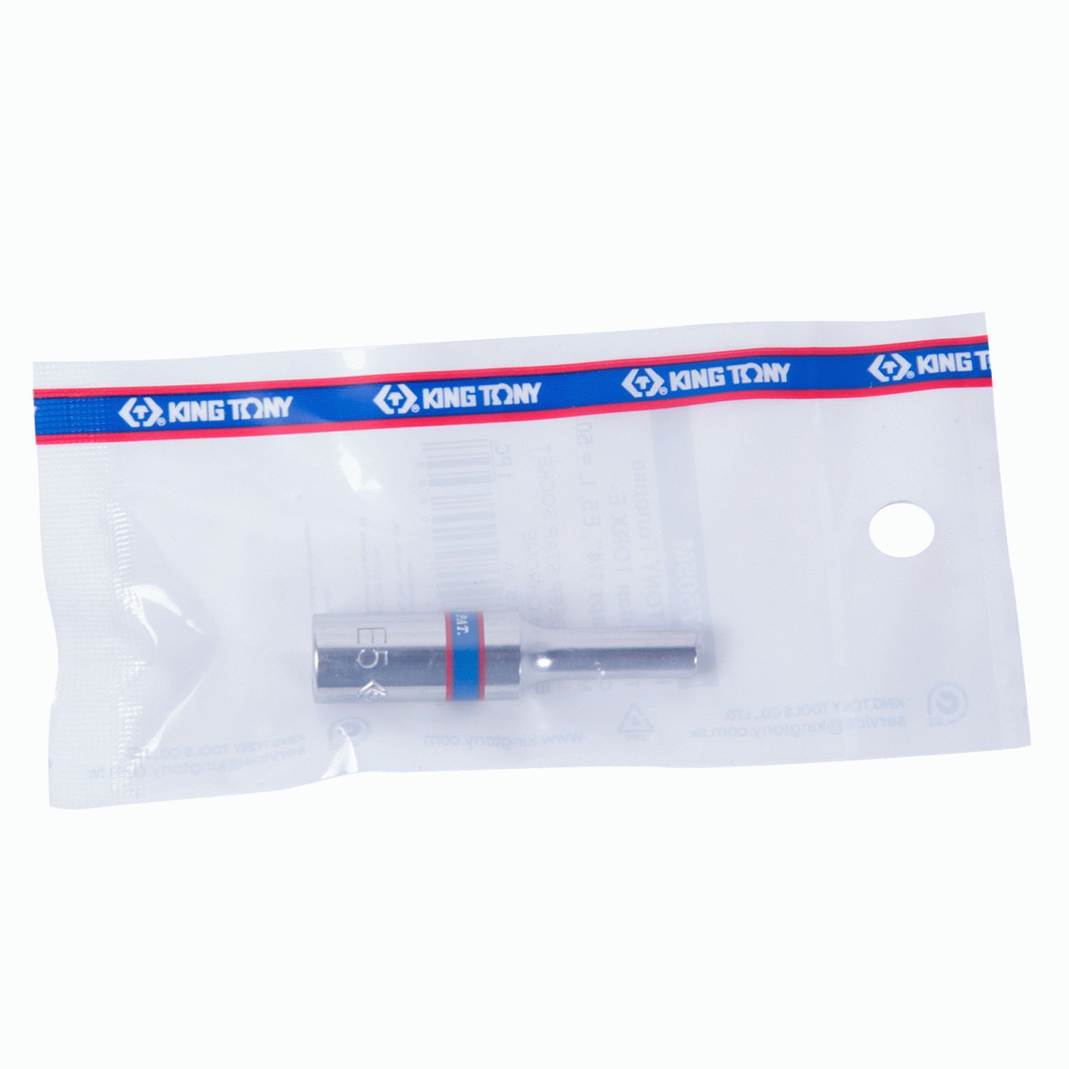 Головка торцевая TORX Е-стандарт 1/4", E5, L = 50 мм KING TONY 227505M