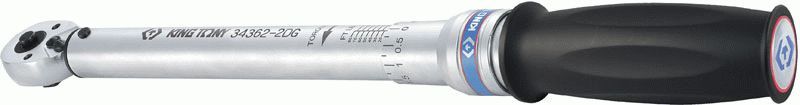 Динамометрический ключ серии "EXACT", 3/8", 20-100 Нм, для левой и правой резьбы, футляр KING TONY 34362-2DG