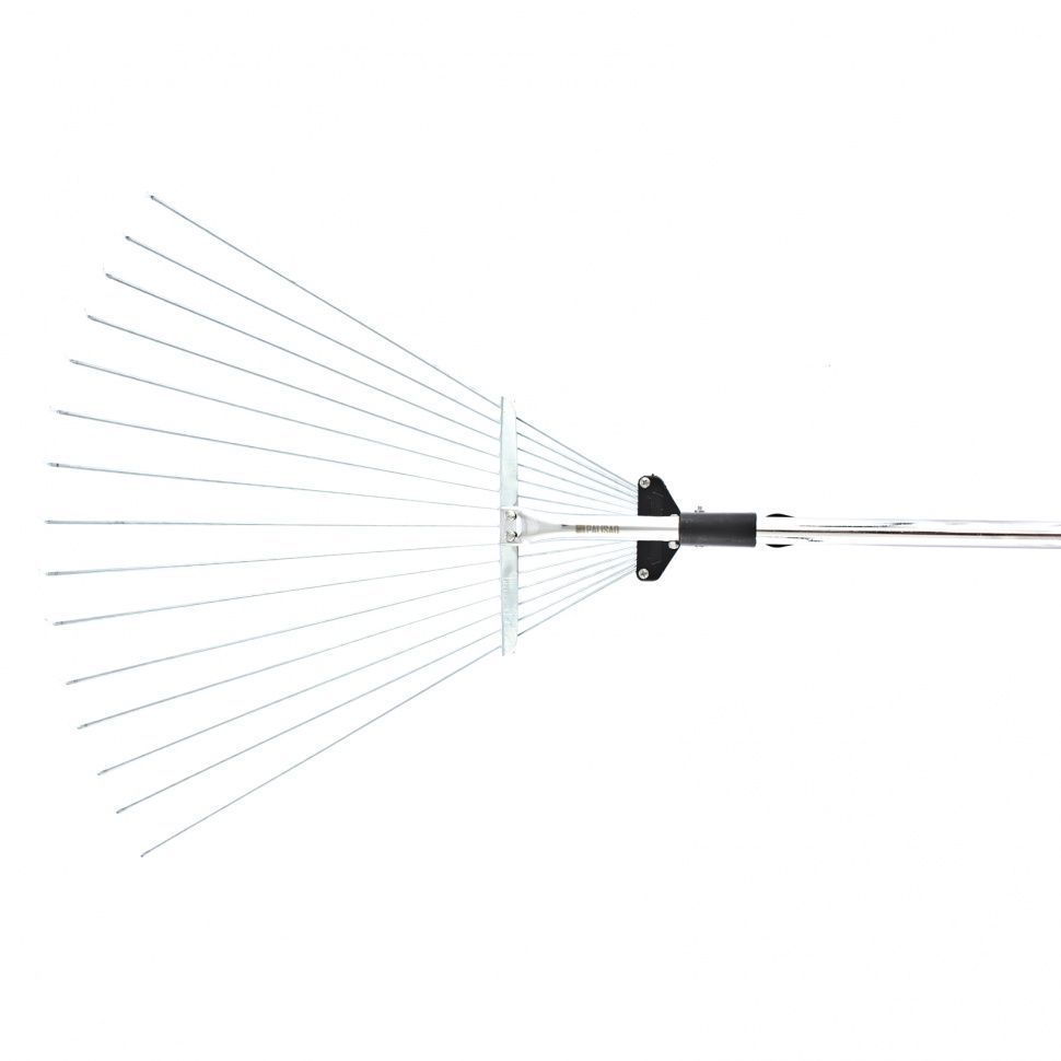 Грабли веерные стальные, 190 - 520 х 1200 - 1500 мм, 15 зубьев, раздвижные, стальной черенок, Palisad