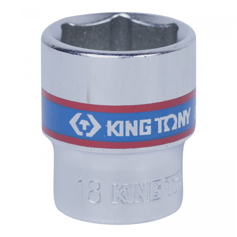 Головка торцевая стандартная шестигранная 3/8", 18 мм KING TONY 333518M