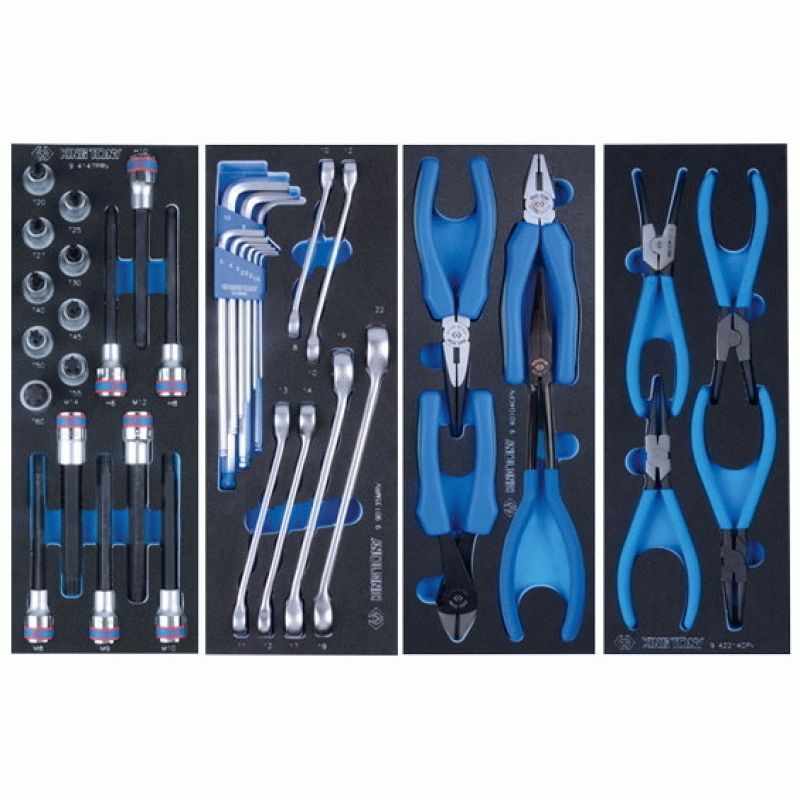 Набор инструментов в синей тележке, 235 предметов KING TONY 934-235MMB