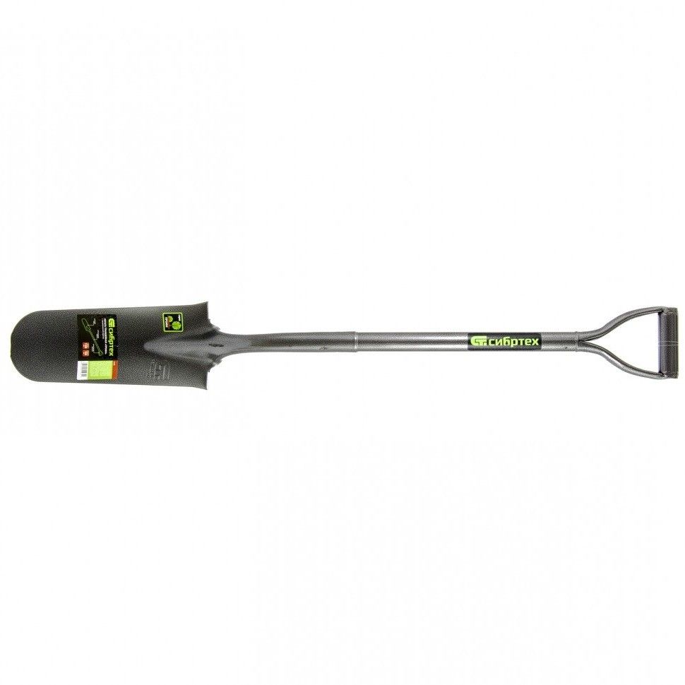 Лопата траншейная, 125х360х1150 мм, цельнометаллическая, Сибртех