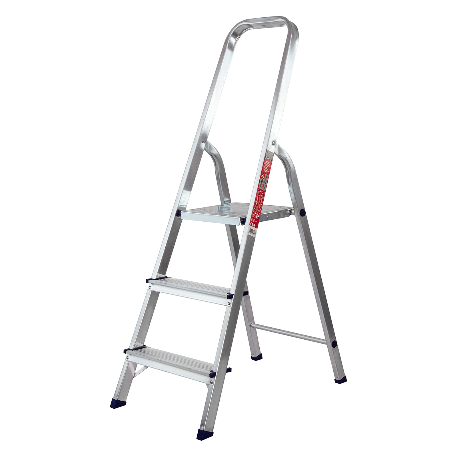 Стремянка усиленная, 3 ступени, алюминиевая, MTX