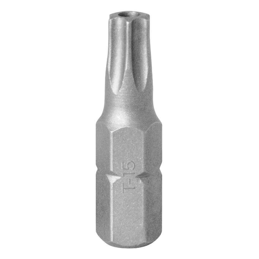 Вставка (бита) торцевая 1/4", Torx, T15, L = 25, с отверстием KING TONY 102515U