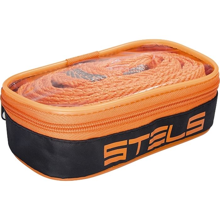 Трос буксировочный 7 т, 5 м, 2 крюка, сумка на молнии Stels