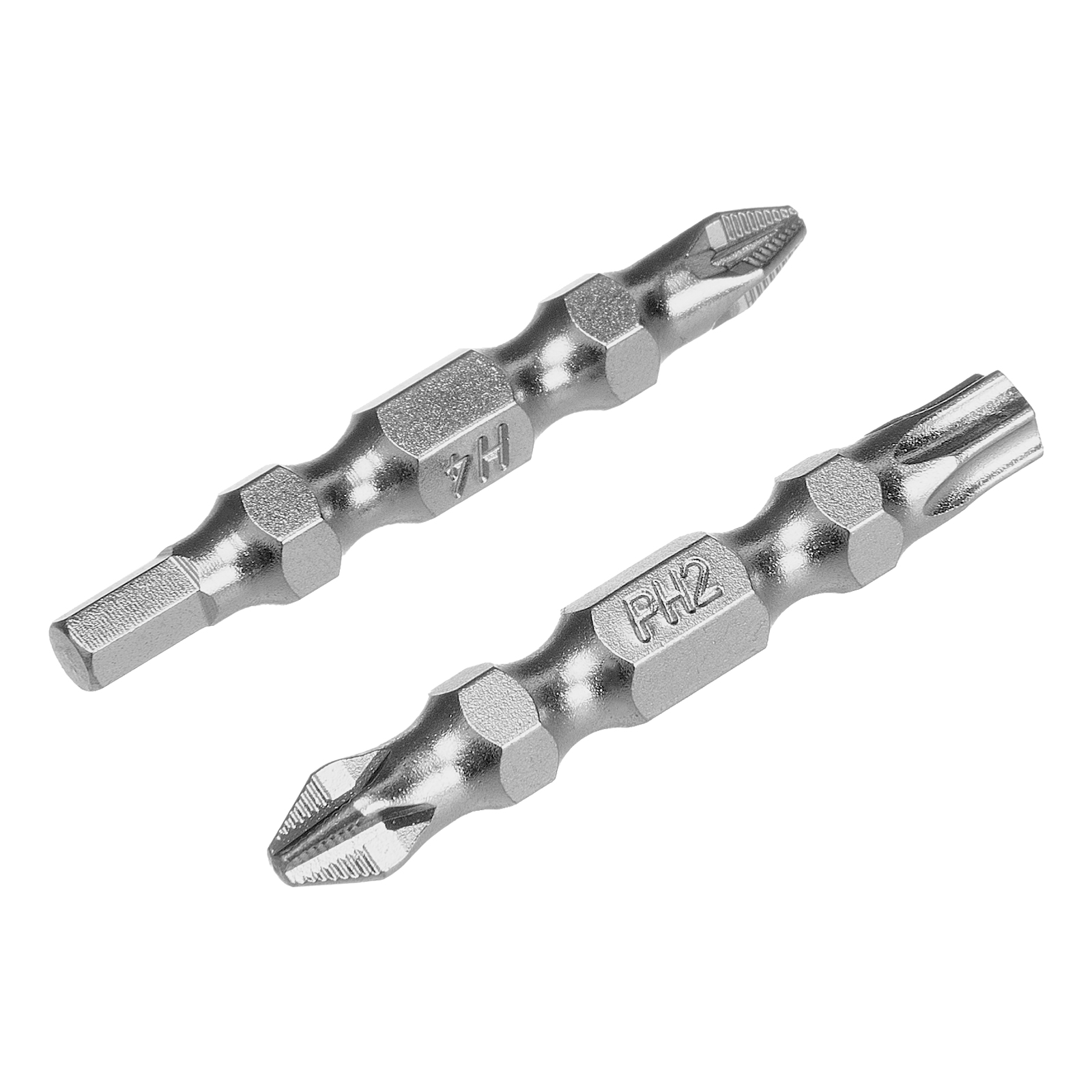 Набор бит двухстор., PH2-T30х45мм, PZ2-H4х45мм, сталь S2, 2 шт. Gross