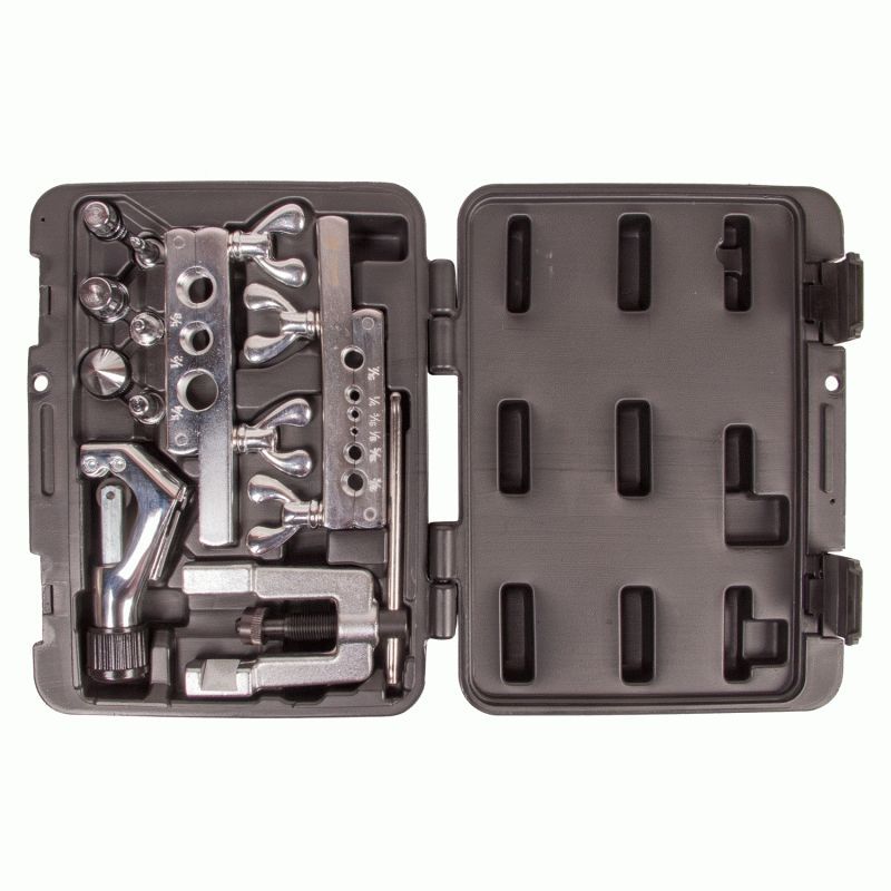 Приспособление для развальцовки и резки трубок, 1/4"-3/4", кейс, 10 предметов МАСТАК 102-22416C