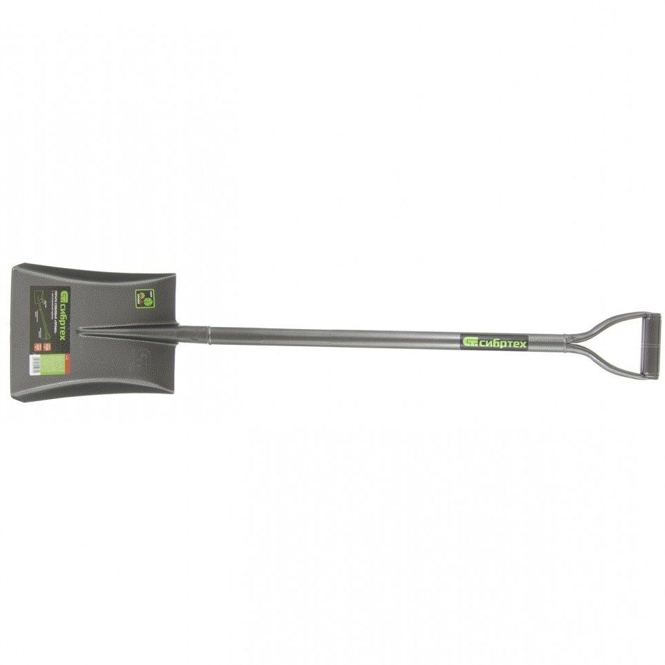 Лопата совковая, 245х295х1150 мм, цельнометаллическая, Сибртех