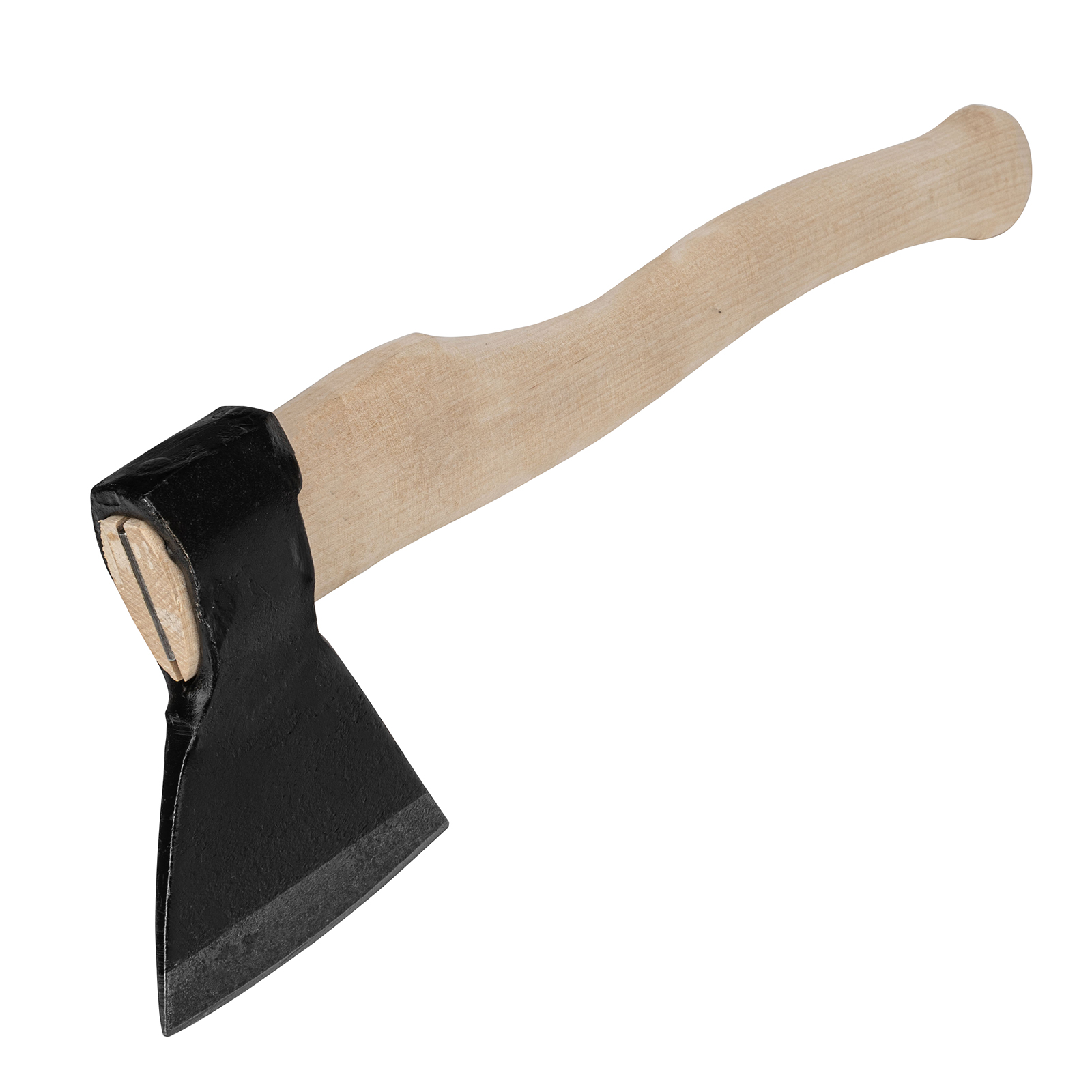 Топор кованный, в сборе, 1340/1700 г, деревянное топорище, 500 мм, А2