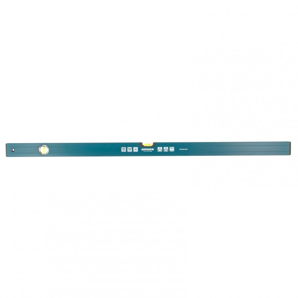 Уровень алюминиевый, 1000 мм, 2 глазка, HanD Werker Gross