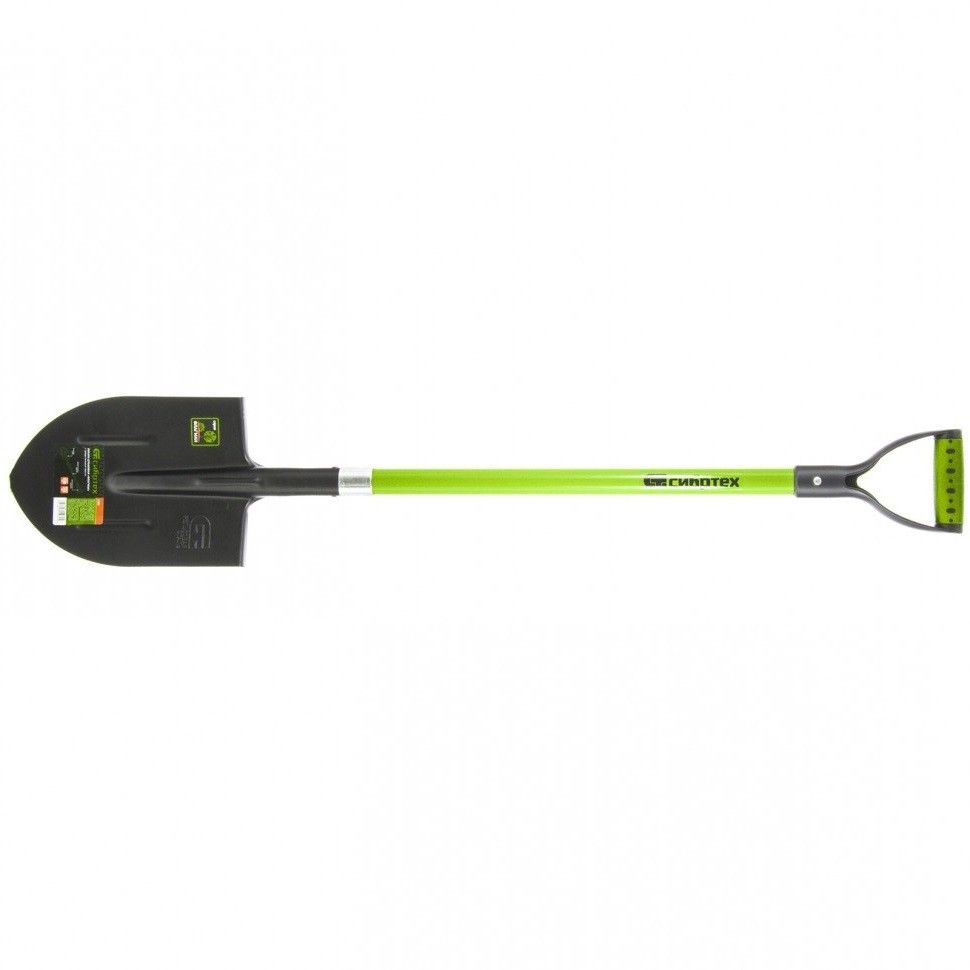 Лопата штыковая, 210х290х1150 мм, фибергласовый черенок, Сибртех