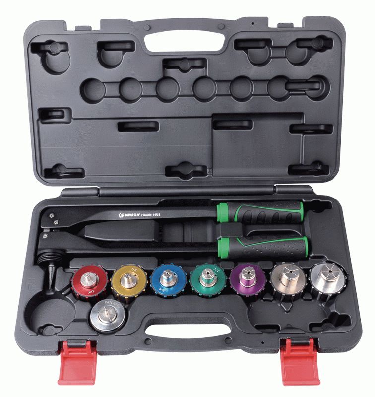 Набор для расширения медных и алюминиевых труб, 9 предметов UNISON 7CA0309SUS