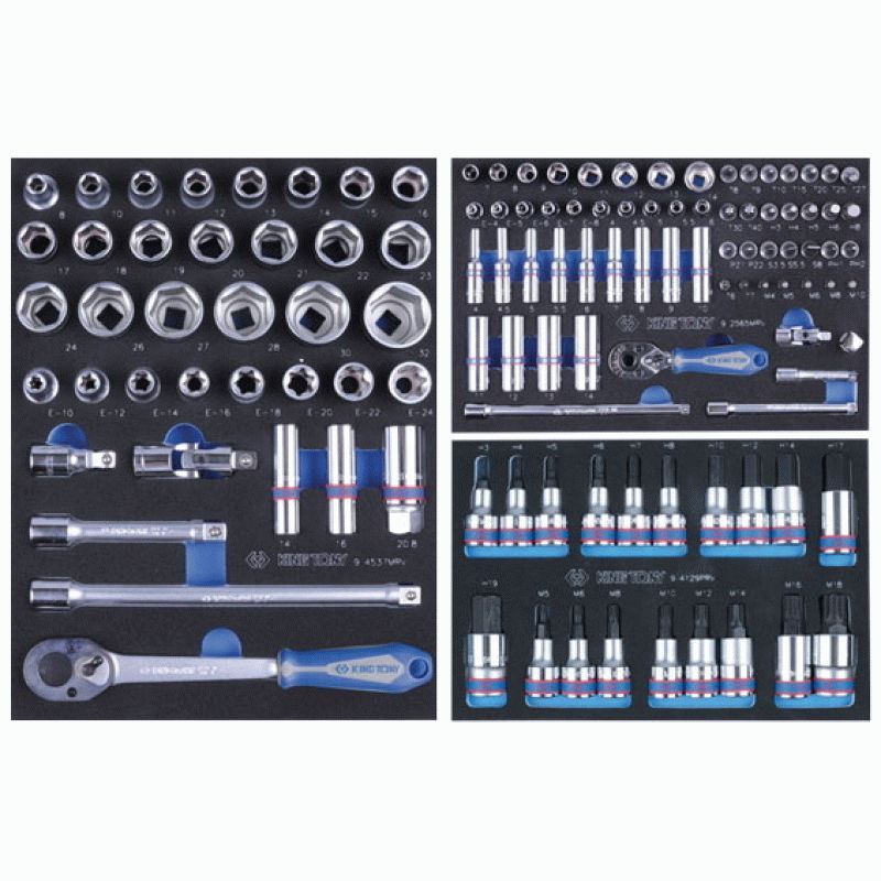 Набор инструментов в синей тележке, 235 предметов KING TONY 934-235MMB