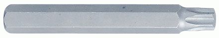 Вставка (бита) торцевая 10 мм, Torx, Т27, L = 80 мм KING TONY 168027T