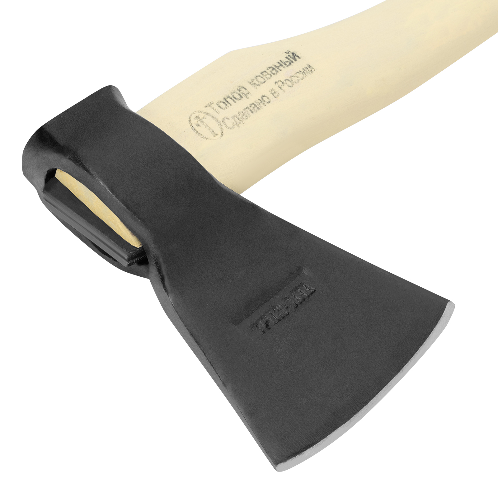 Топор кованный, в сборе, 1150/1500 г, деревянное топорище, 500 мм, А-1