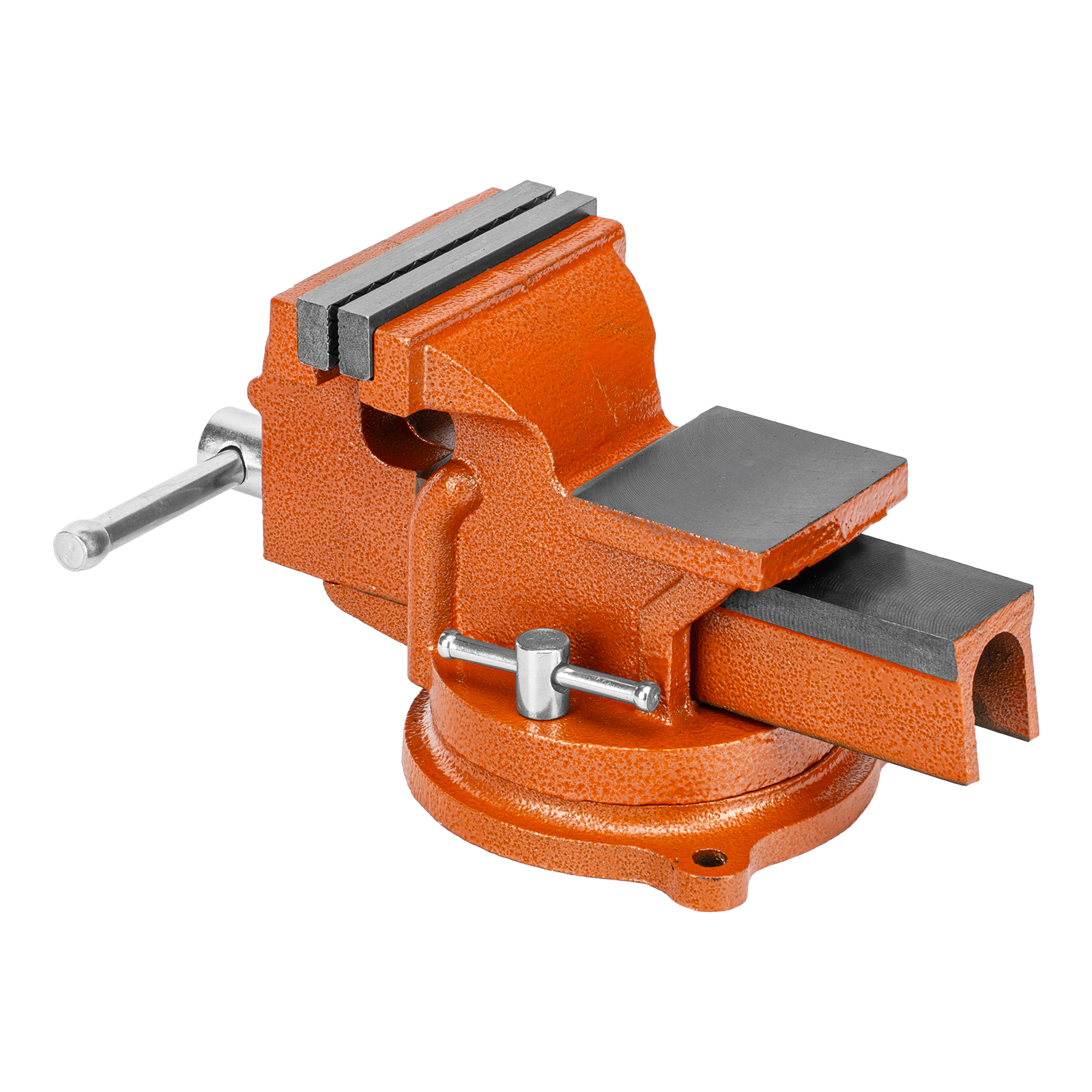 Тиски слесарные, 100 мм, поворотные, с наковальней Sparta