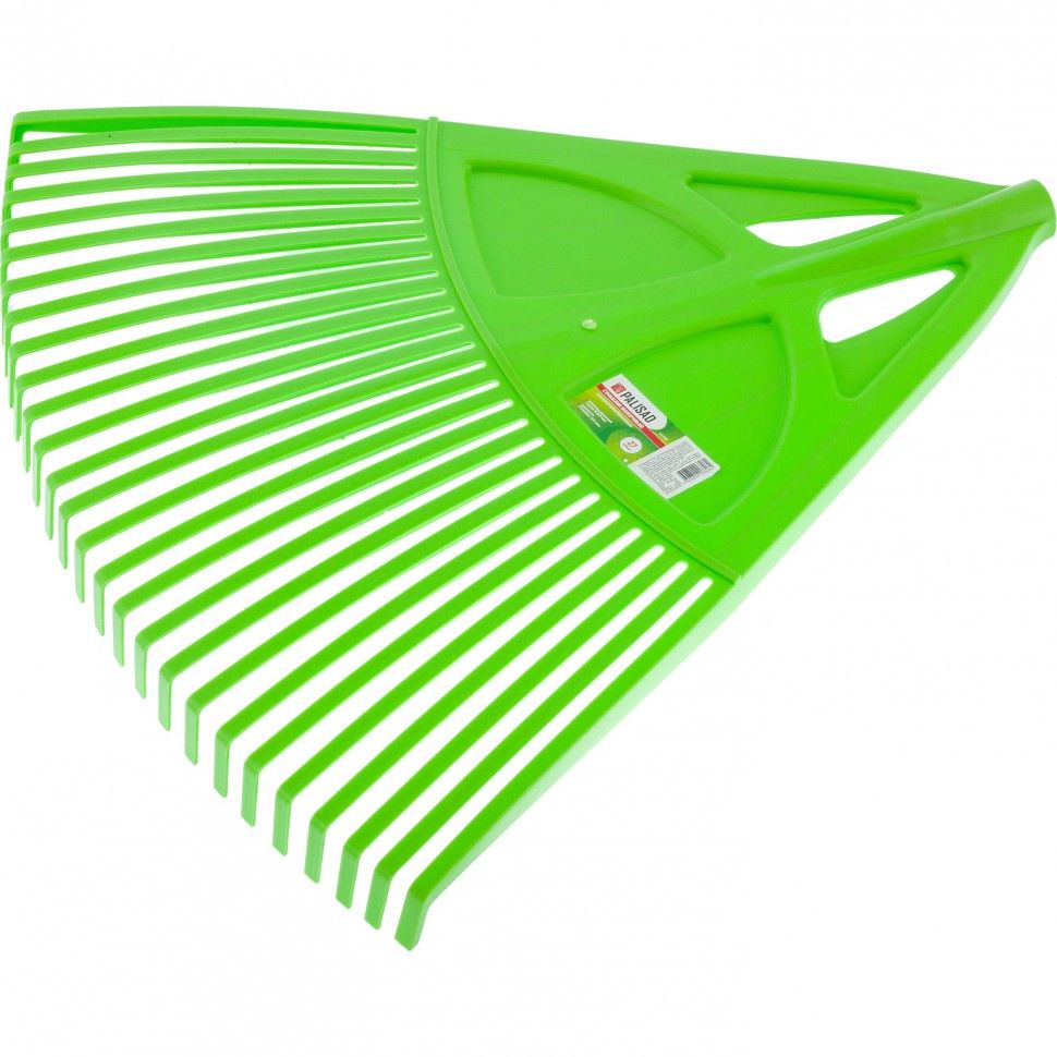 Грабли веерные пластиковые, 620 мм, 27 плоских зубьев, без черенка, Россия, Palisad