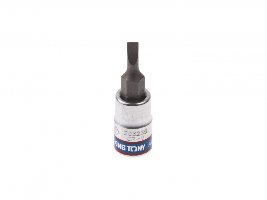 Насадка (бита) торцевая 1/4", Slotted, 3,5х0,5 мм, L = 37 мм  KING TONY 203235