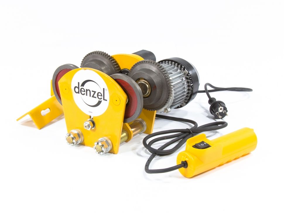 Каретка электрическая для тельфера Т-1000,1 т, 540 Вт Denzel