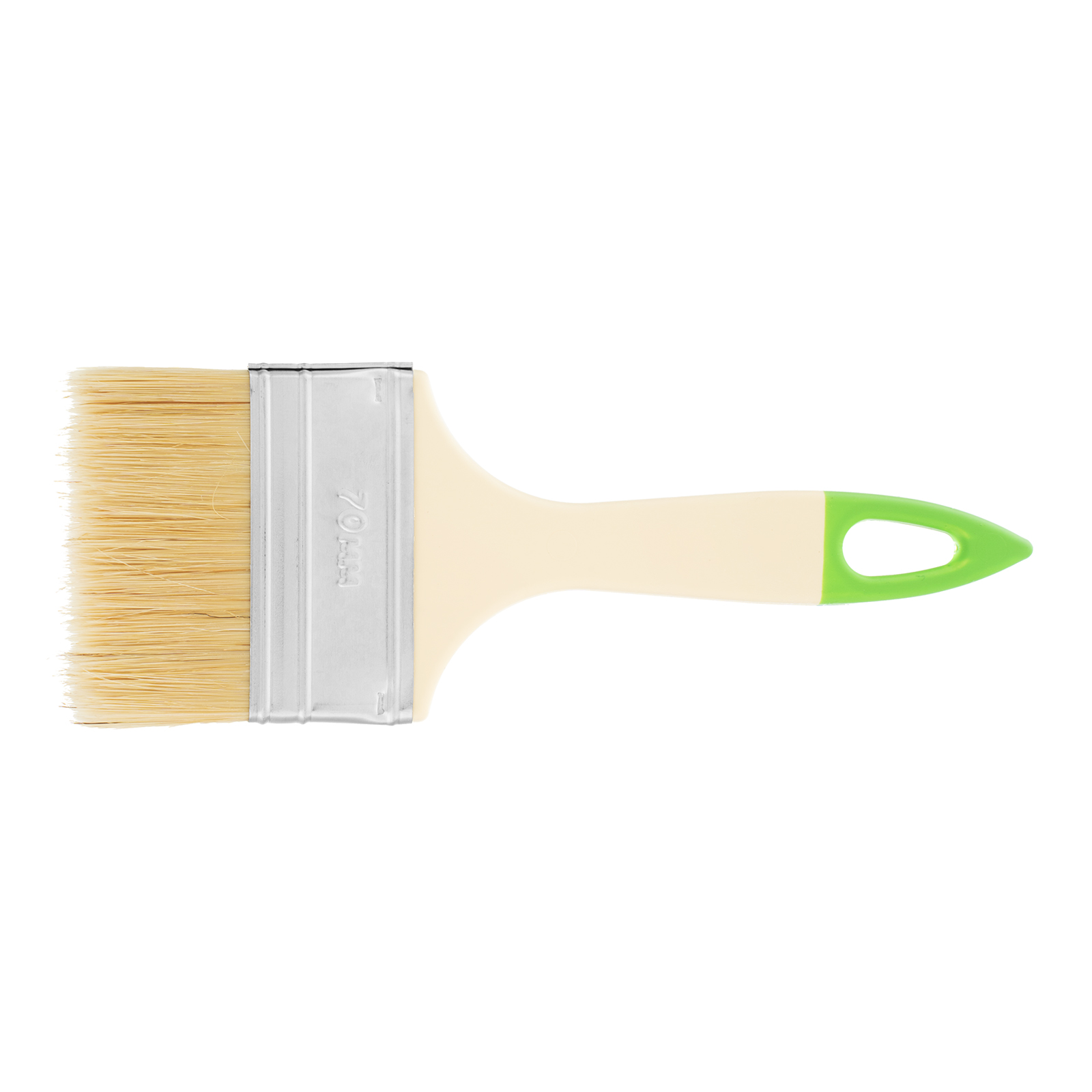 Кисть флейцевая, 70*8, натуральная щетина, пластиковая ручка, 10шт Сибртех