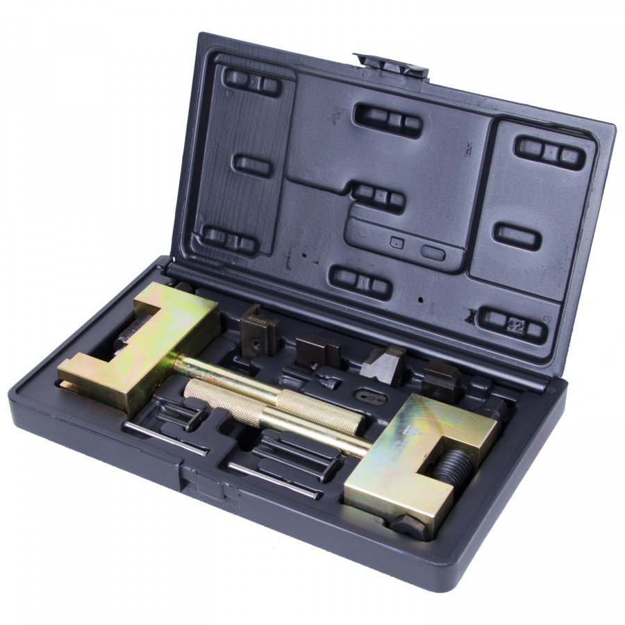 Набор для соединения и разъединения звеньев цепи ГРМ MB, кейс, 13 предметов МАСТАК 103-22013C