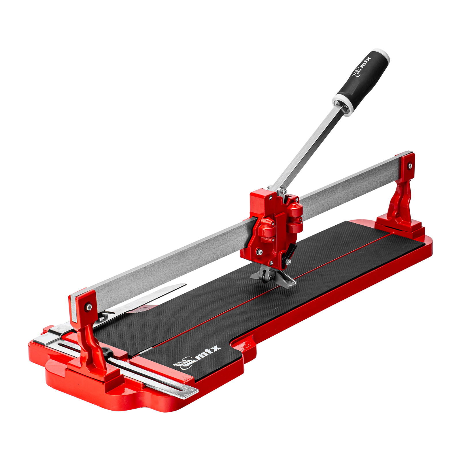 Плиткорез ручной монорельсовый 600 х 14 мм, ходовая каретка,9/4 рег. подшипников, литая станина// MTX