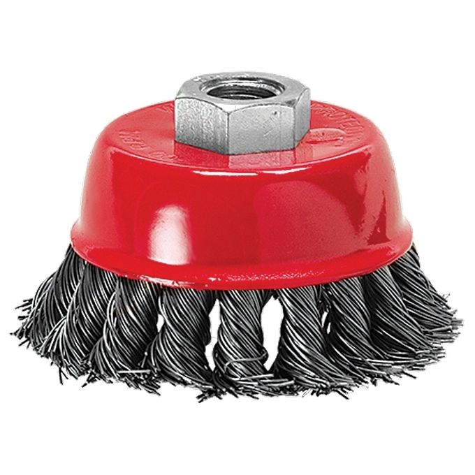 Щетка для УШМ, 125 мм, М14, "чашка", крученая проволока 0.5 мм Matrix