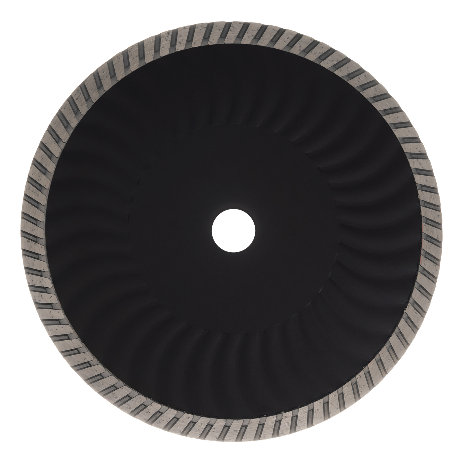 Диск алмазный отрезной DENZEL Турбо, ф230 х 22.2 мм, сухой рез, HWD92, турбированная рабочая часть, круг, 731140