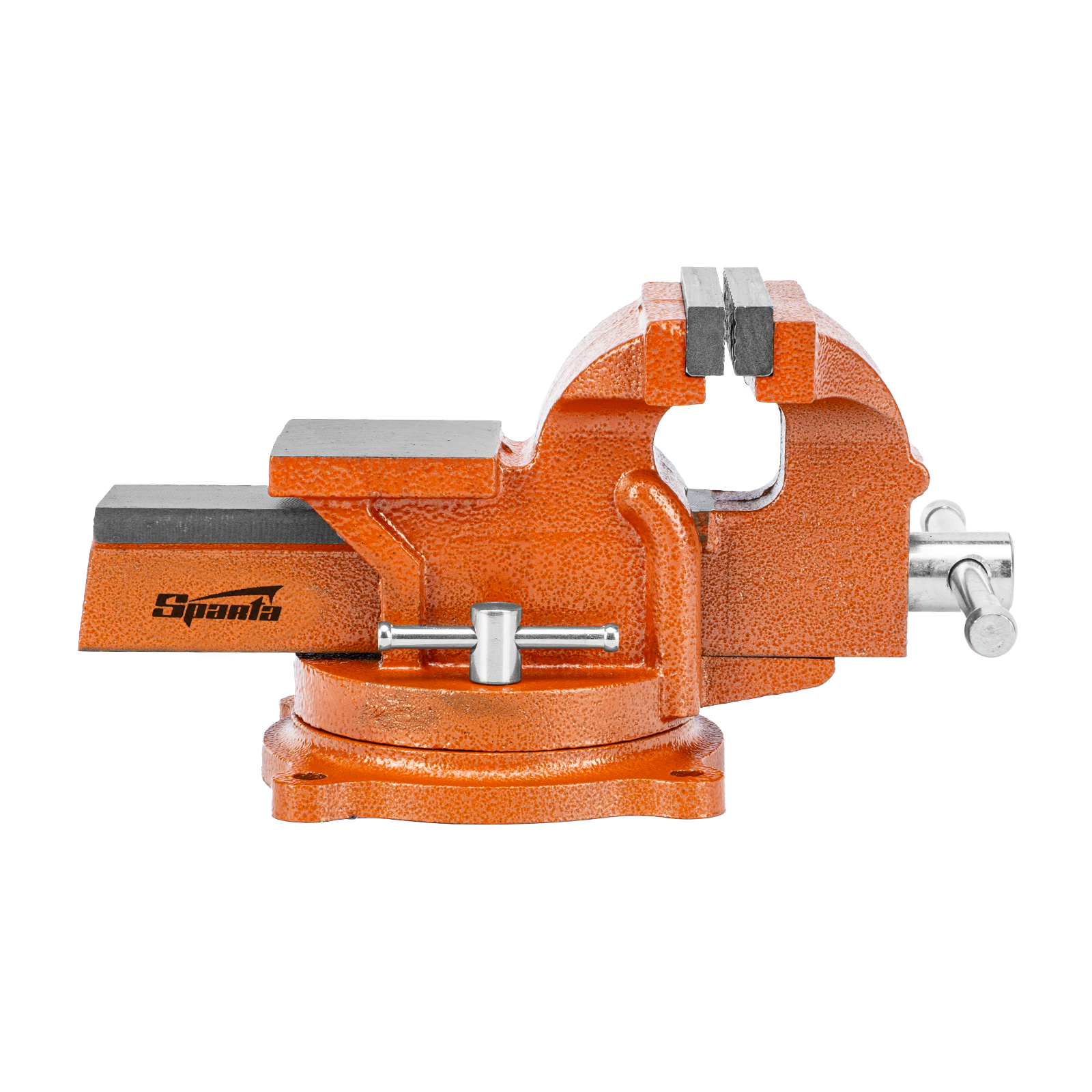 Тиски слесарные, 100 мм, поворотные, с наковальней Sparta