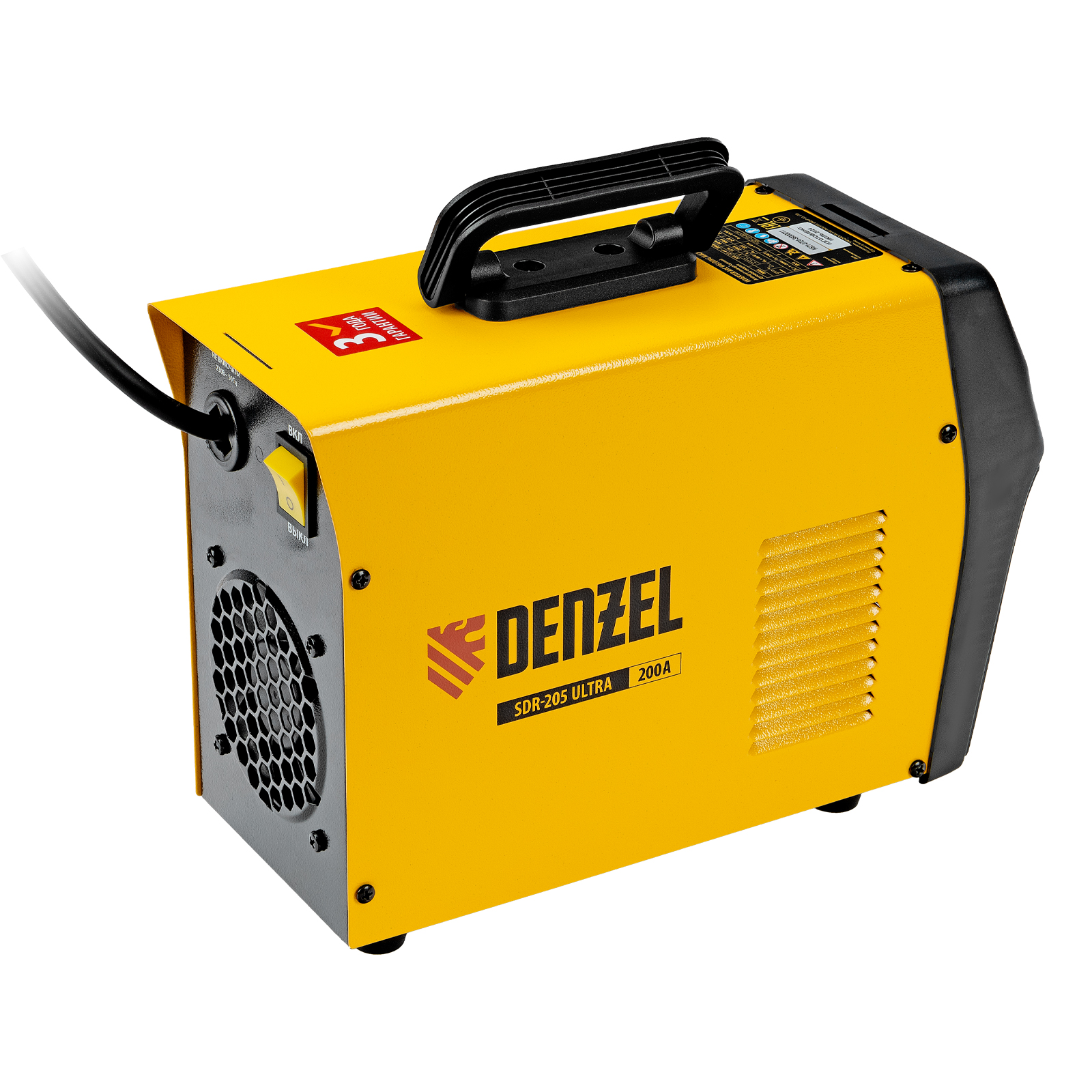 Аппарат инвертор. дуговой сварки SDR-205 Ultra, 200 А, ПВ 60% Denzel
