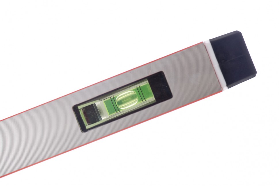 Уровень алюминиевый, магнит, фрезерованный, 3 глазка (1 зеркальный) двухкомпонентные рукоятки, 1200 мм Matrix