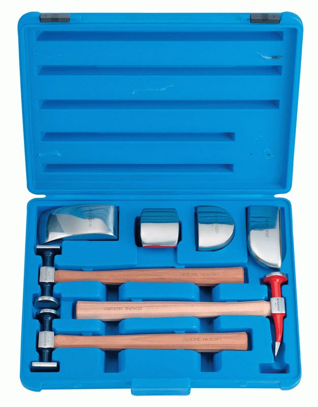 Набор рихтовочных молотков и поддержек, 7 предметов KING TONY 9CF-207