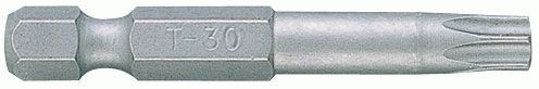 Вставка (бита) торцевая 1/4", Torx, Т30, L = 50 мм, для шуруповерта KING TONY 715030T