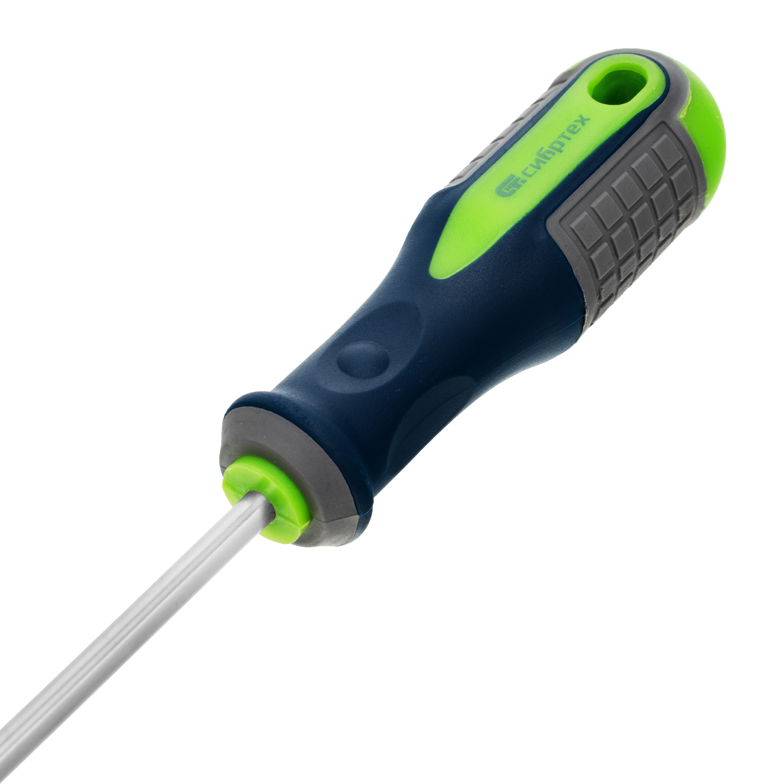 Отвертка, SL5 х 100 мм, CrV, трехкомпонентная рукоятка Сибртех