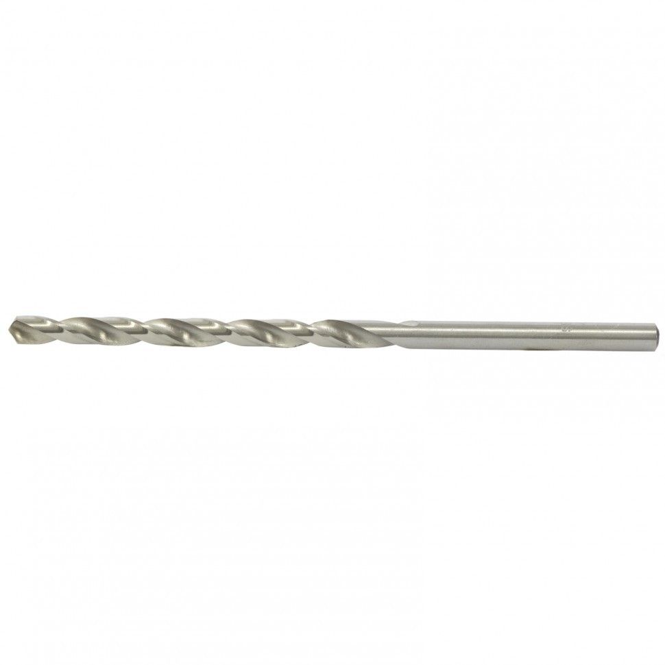 Сверло по металлу, 7.5 х 156 мм, полированное, удл, HSS, 10 шт, цилиндрический хвостовик Matrix