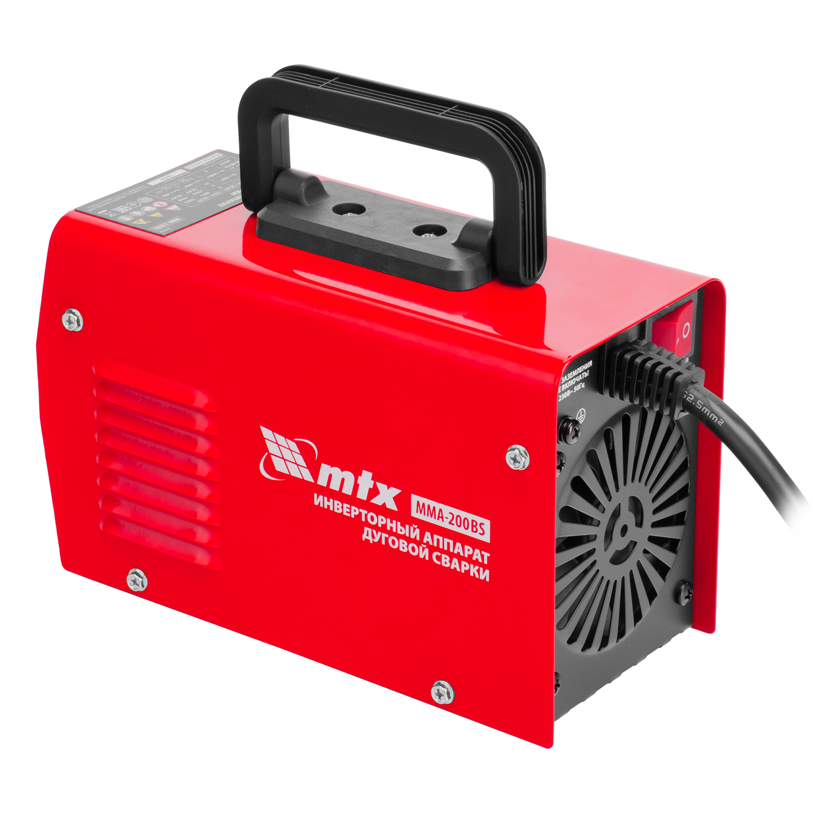 Инверторный аппарат дуговой сварки MMA-200BS, 200 А, ПВ 60% MTX