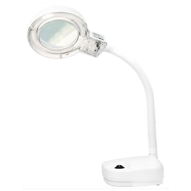 Лупа с подсветкой 3 кратная и 8 кратная, D 87.5 мм, на гибком штативе Matrix