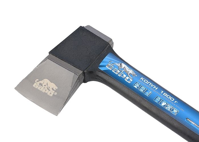 Колун, 1800 г, двухкомпонентная рукоятка Nylon Барс