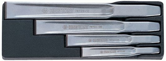 Набор зубил в лотке, усиленные, 4 предмета KING TONY 11104PR10
