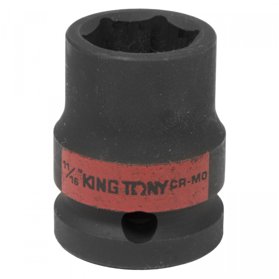 Головка торцевая ударная шестигранная 1/2", 11/16", дюймовая KING TONY 453522S