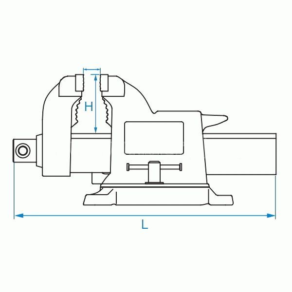 Тиски слесарные 250 мм KING TONY 9TZ11-10