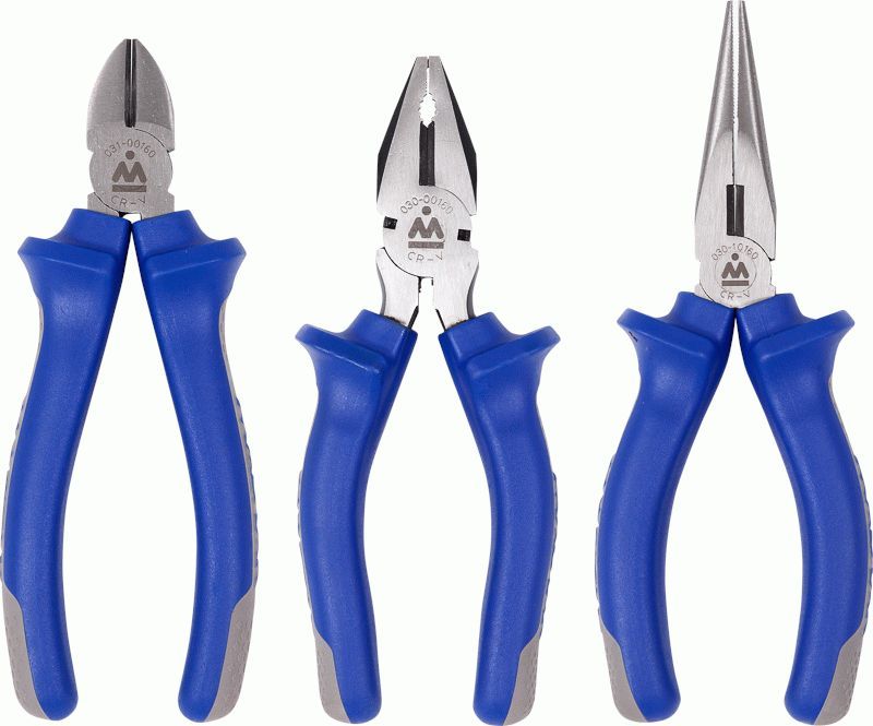 Набор пассатижей и бокорезов, 3 предмета МАСТАК 03-3HB