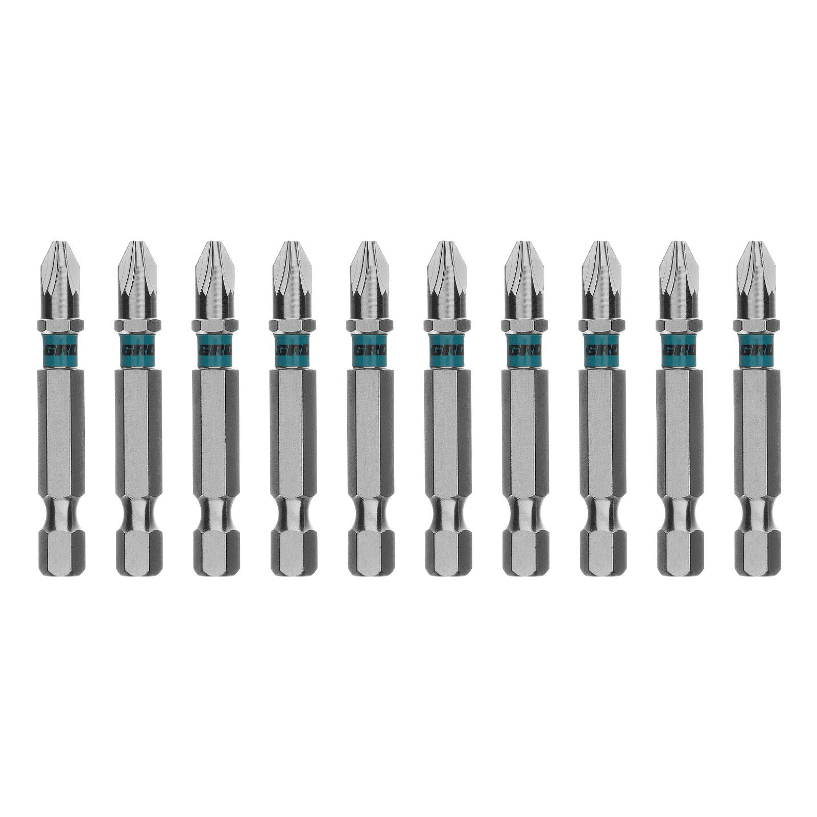 Бита PZ2х50мм, сталь S2, шестигр., отрывн., 10 шт. Gross