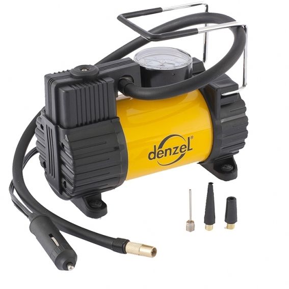 Компрессор автомобильный AC-37, 12 В, 7 атм, 37 л/мин, автомобильный предохранитель Denzel