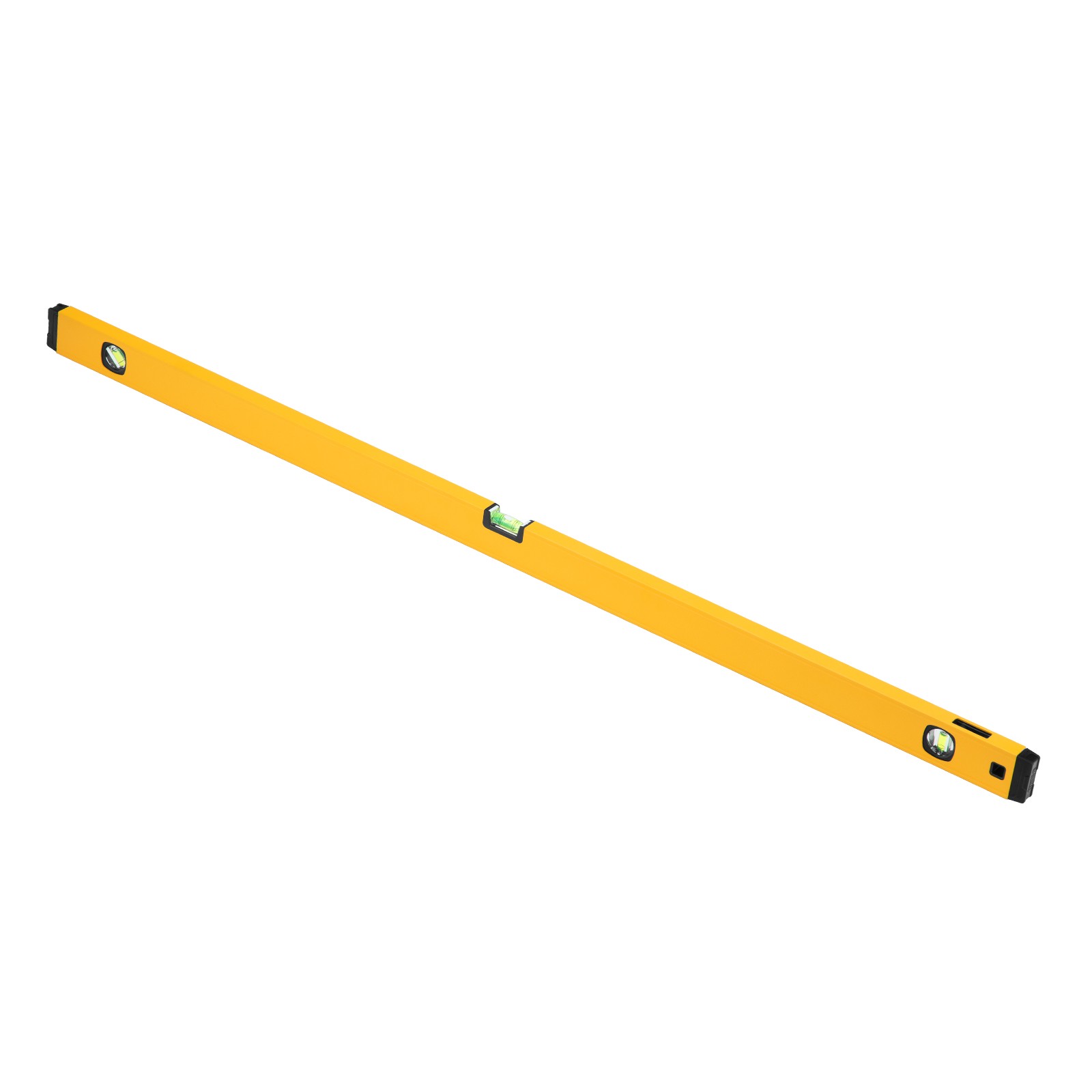 Уровень алюминиевый, магнит, фрезерованный, 3 глазка (1 зеркал.) 0,5 мм/м, 1200 мм Denzel