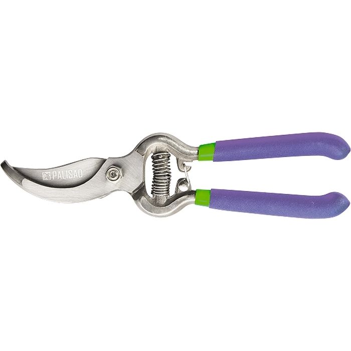 Секатор прямого реза 200 мм, обрезиненные рукоятки, Palisad