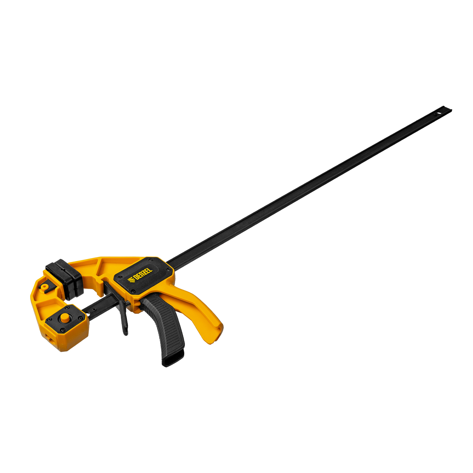 Струбцина F-образная, быстрозажимная, 600 х 80 мм, усиленный нейлоновый корпус Denzel