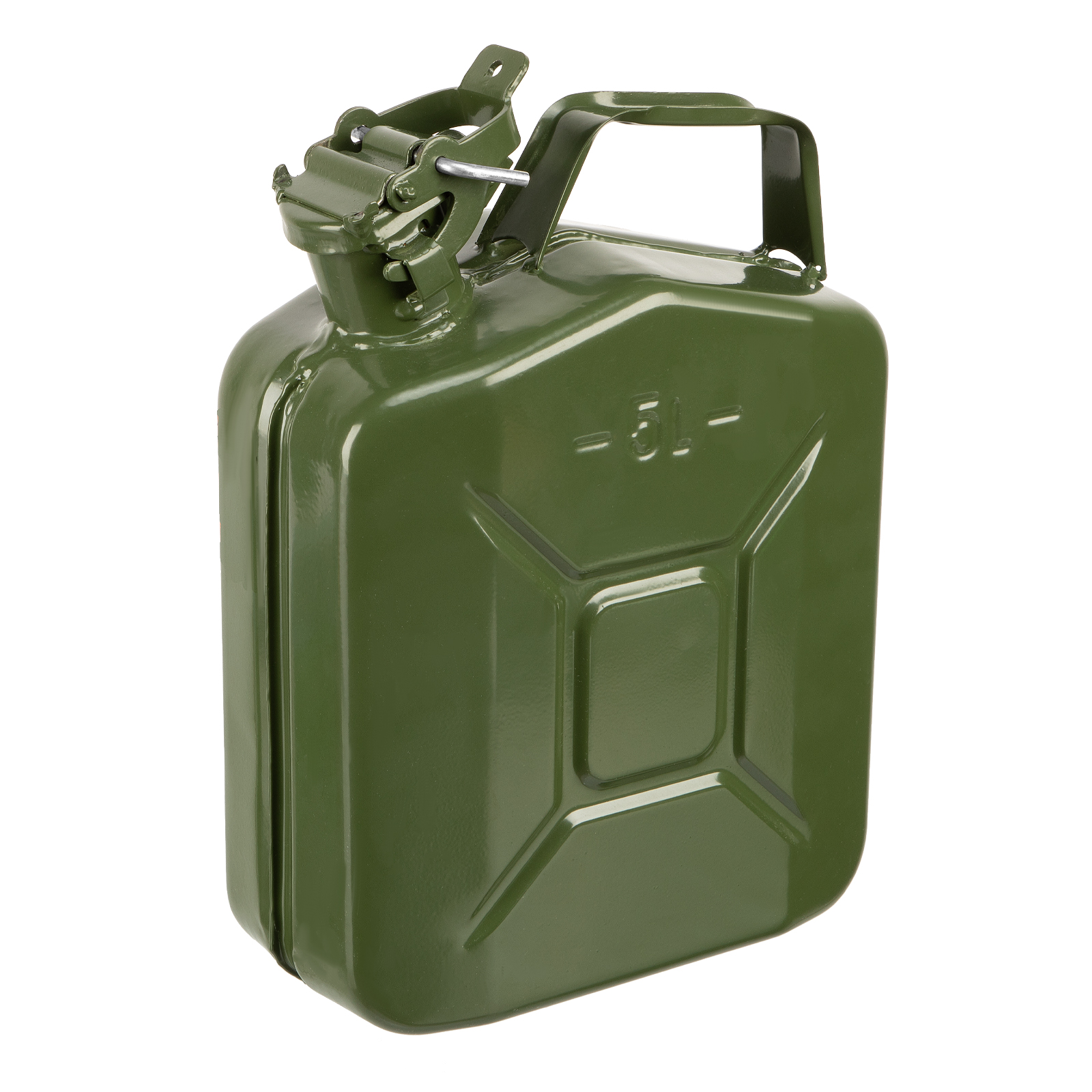 Канистра для топлива, металлическая, толщина стенок 0,8мм, 5 литров